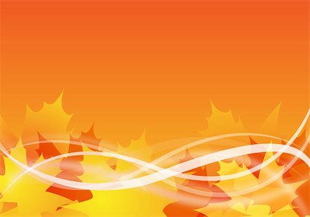 abstract autumn background design with maple leaves Stock Photo - Budget Royalty-Free & Subscription, Code: 400-05165535