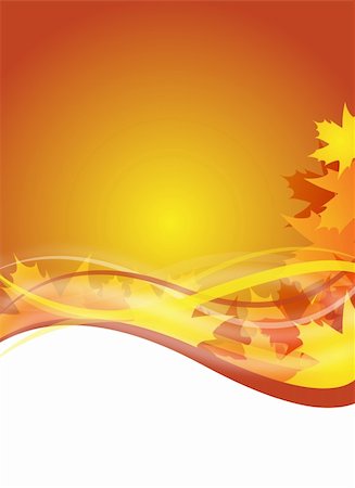 simsearch:400-06066227,k - abstract orange autumn flyer design with maple leaves Stock Photo - Budget Royalty-Free & Subscription, Code: 400-05165580