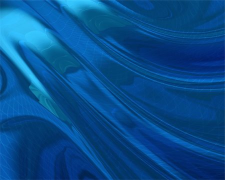 Digitally generated reflection on folded blue surface Stockbilder - Microstock & Abonnement, Bildnummer: 400-05165847