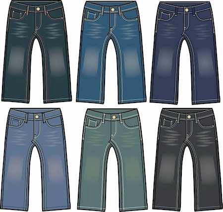 simsearch:400-04640737,k - boy denim jeans with different washing effect Photographie de stock - Aubaine LD & Abonnement, Code: 400-05166175