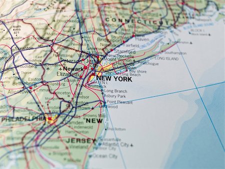 Map of New York Photographie de stock - Aubaine LD & Abonnement, Code: 400-05166241