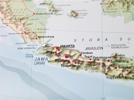 Map of Jakarta Foto de stock - Super Valor sin royalties y Suscripción, Código: 400-05166256