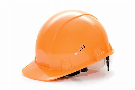 simsearch:400-04909076,k - orange helmet isolated on white background Photographie de stock - Aubaine LD & Abonnement, Code: 400-05166810