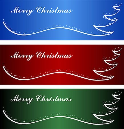 simsearch:400-05719856,k - Abstract Christmas trees on blue, red and green background, vector illustration Stockbilder - Microstock & Abonnement, Bildnummer: 400-05167693