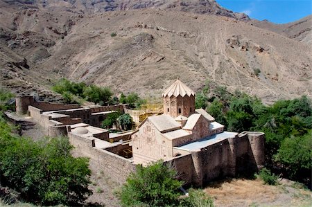 simsearch:400-05334922,k - St. Stephanos Church in Iran near Jolfa. Old and beauty. Stock Photo - Budget Royalty-Free & Subscription, Code: 400-05167892