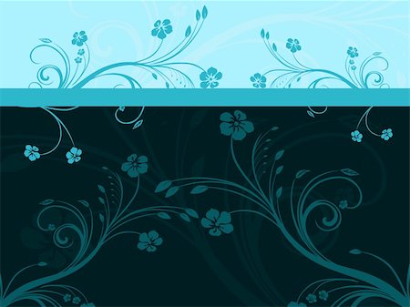 abstract background with creative floral pattern, vector wallpaper Stock Photo - Budget Royalty-Free & Subscription, Code: 400-05168035