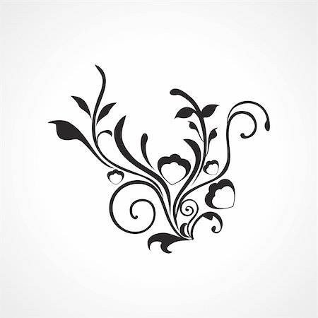 simsearch:400-04598414,k - creative artwork design black tattoo, vector illustration Foto de stock - Super Valor sin royalties y Suscripción, Código: 400-05168104