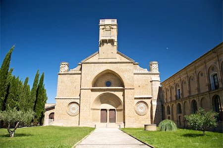 simsearch:400-06201865,k - public monastery of La Oliva in navarra spain Fotografie stock - Microstock e Abbonamento, Codice: 400-05168350