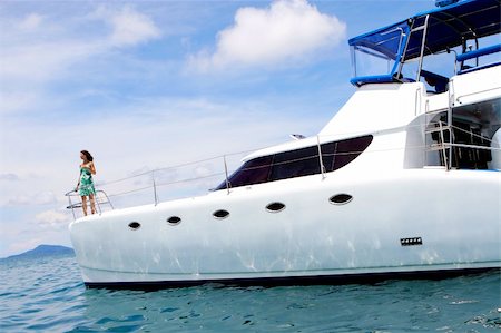 simsearch:400-04621473,k - Exterior of a luxury yacht charter. Photographie de stock - Aubaine LD & Abonnement, Code: 400-05168552