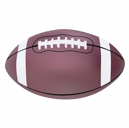 simsearch:400-06083555,k - Vector illustration of American football ball Stockbilder - Microstock & Abonnement, Bildnummer: 400-05168568