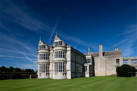 english mansions in europe - Kirby Hall and Gardens Northamptonshire England Stock Photo - Budget Royalty-Free & Subscription, Code: 400-05168650