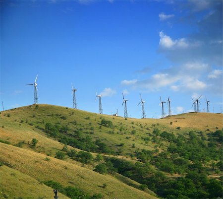 simsearch:400-07111713,k - Wind turbine Stockbilder - Microstock & Abonnement, Bildnummer: 400-05168706