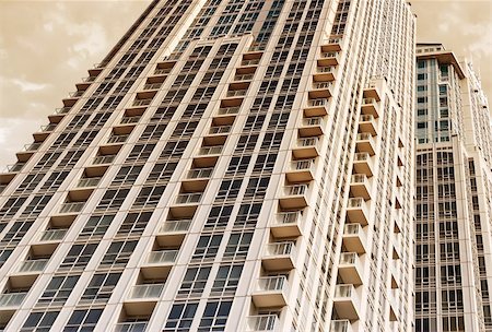 Golden high rise buildings Stockbilder - Microstock & Abonnement, Bildnummer: 400-05168762