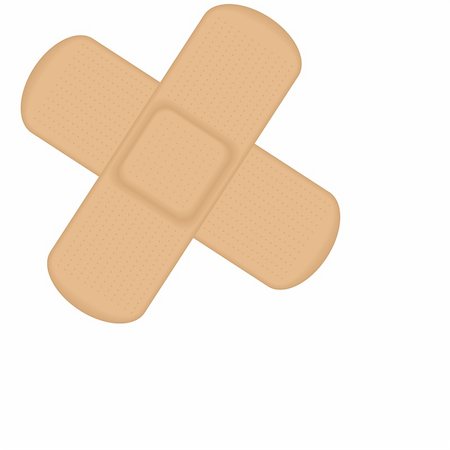 simsearch:400-07824013,k - Illustration of 2 plasters in a cross. Available in both jpeg and eps8 format. Foto de stock - Royalty-Free Super Valor e Assinatura, Número: 400-05169202