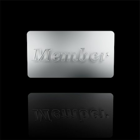 platinum member card isolated on dark background Stock Photo - Budget Royalty-Free & Subscription, Code: 400-05169630