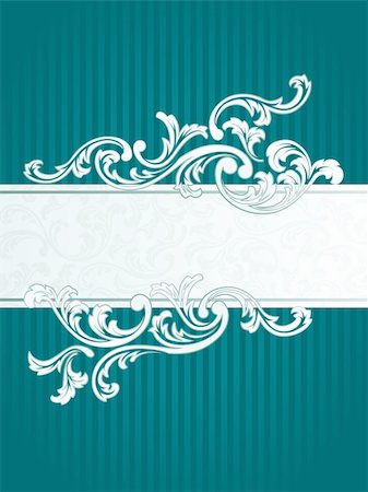 simsearch:400-04849660,k - Elegant Banner design inspired by French rococo style. Graphics are grouped and in several layers for easy editing. The file can be scaled to any size. Stock Photo - Budget Royalty-Free & Subscription, Code: 400-05160209