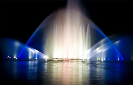 scenery in hamburg germany - beautiful show with fountains and music in Planten un Blomen, Hamburg Stock Photo - Budget Royalty-Free & Subscription, Code: 400-05160201