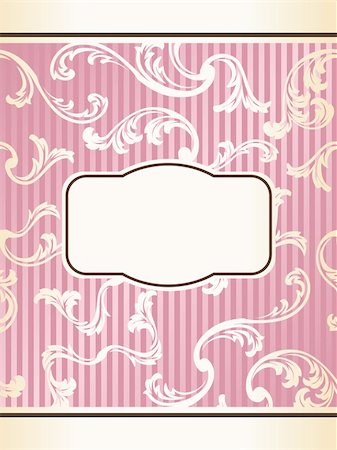 simsearch:400-05679302,k - Elegant floral label inspired by French design. Graphics are grouped and in several layers for easy editing. The file can be scaled to any size. Photographie de stock - Aubaine LD & Abonnement, Code: 400-05160214