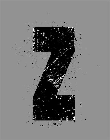 large grunge letter Z Stock Photo - Budget Royalty-Free & Subscription, Code: 400-05160394