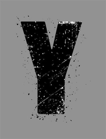 large grunge letter Y Stock Photo - Budget Royalty-Free & Subscription, Code: 400-05160422