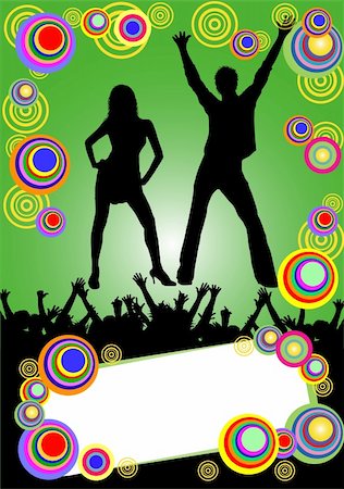 illustration of a colorful party placard Stockbilder - Microstock & Abonnement, Bildnummer: 400-05160896