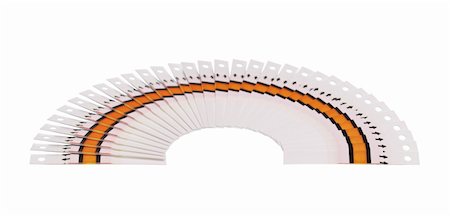 fantail - Fan of the test strips on a white background Stock Photo - Budget Royalty-Free & Subscription, Code: 400-05161126