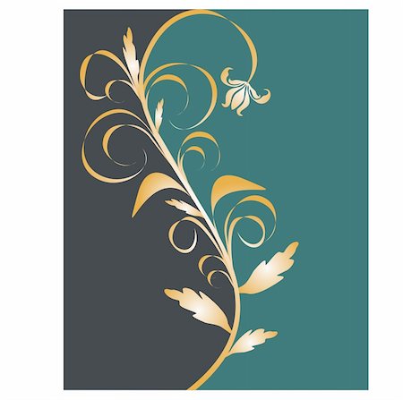 simsearch:400-05235691,k - vector illustration of a floral background Foto de stock - Super Valor sin royalties y Suscripción, Código: 400-05161426