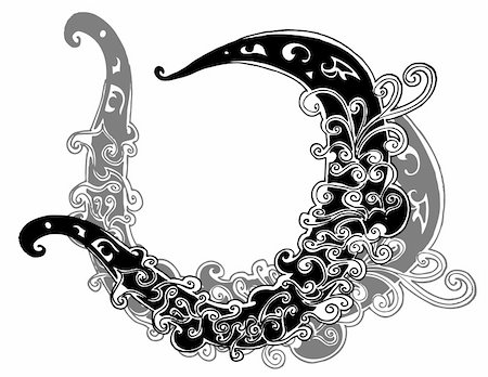 elegant swirl vector accents - floral Stock Photo - Budget Royalty-Free & Subscription, Code: 400-05162118