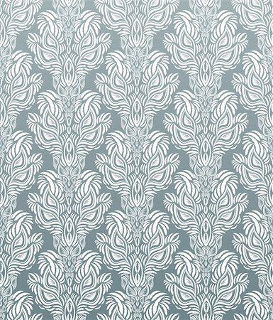 simsearch:400-04686213,k - Vector gray decorative royal seamless floral ornament Stock Photo - Budget Royalty-Free & Subscription, Code: 400-05162536