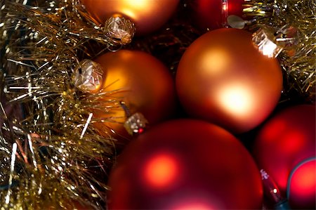 Photography of baubles connected with Christmas time and Christmas tree. Stock Photo - Budget Royalty-Free & Subscription, Code: 400-05163818
