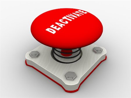 running off - Red start button on a metal platform Stock Photo - Budget Royalty-Free & Subscription, Code: 400-05163938