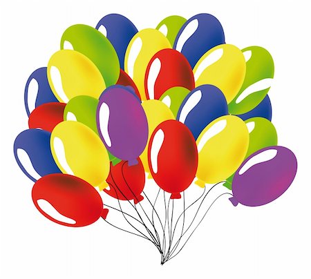 simsearch:400-04285786,k - nice illustration of a ballon isolated on white Stock Photo - Budget Royalty-Free & Subscription, Code: 400-05174558