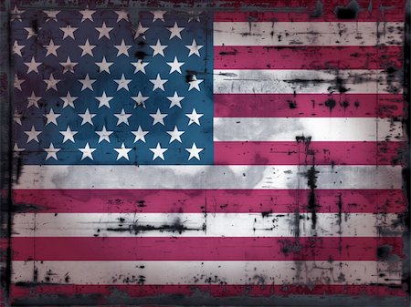 simsearch:400-08034320,k - grunge background - stars and stripes - illustration Stock Photo - Budget Royalty-Free & Subscription, Code: 400-05174665