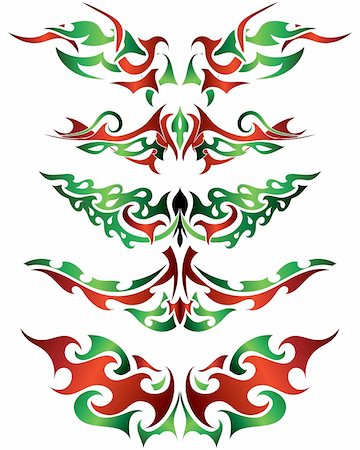 simsearch:400-07953241,k - Patterns of tribal tattoo for design use Foto de stock - Super Valor sin royalties y Suscripción, Código: 400-05176269