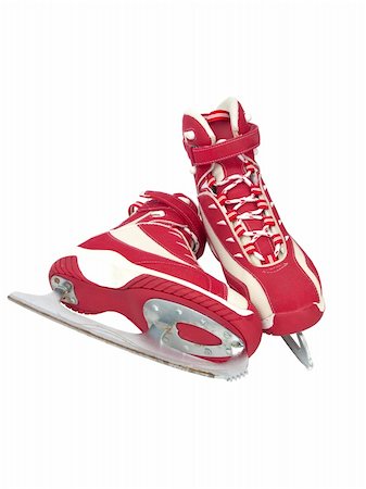 Ice skate isolated on white background Stock Photo - Budget Royalty-Free & Subscription, Code: 400-05177786