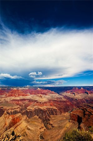 Clouds building over the North Rim of Grand Canyon Stock Photo - Budget Royalty-Free & Subscription, Code: 400-05178197