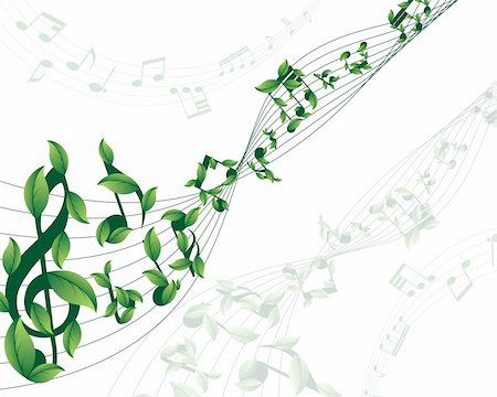 simsearch:400-05175434,k - Vector musical notes staff background for design use Stock Photo - Budget Royalty-Free & Subscription, Code: 400-05178295