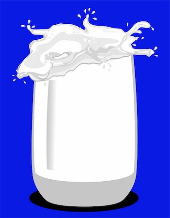 simsearch:400-04817988,k - illustration of a glas of milk Stockbilder - Microstock & Abonnement, Bildnummer: 400-05178711