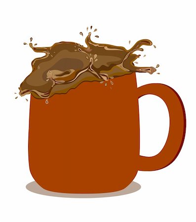 simsearch:400-04817988,k - illustration of chocolate milk Stockbilder - Microstock & Abonnement, Bildnummer: 400-05178725