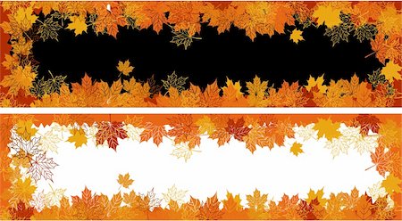 Autumn frame: maple leaf. Place for your text here. Stock Photo - Budget Royalty-Free & Subscription, Code: 400-05178794