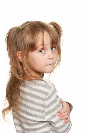 Little girl in grey Photographie de stock - Aubaine LD & Abonnement, Code: 400-05179136
