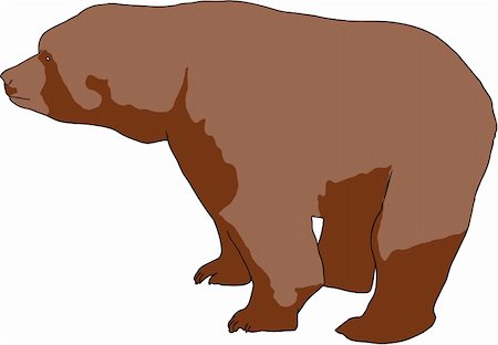 simsearch:400-05306351,k - Vector illustration of wild brown bear (Ursus arctos) Stock Photo - Budget Royalty-Free & Subscription, Code: 400-05179332