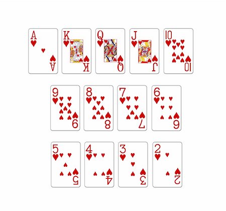 illustration of a set of poker cards Stockbilder - Microstock & Abonnement, Bildnummer: 400-05179376