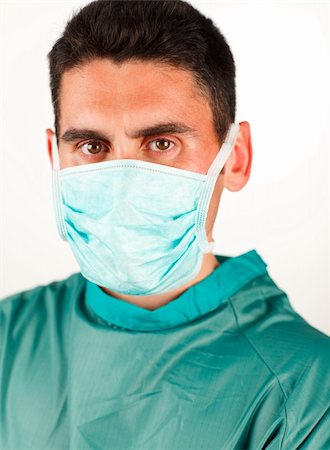 Young surgeon with mask ready to work Stock Photo - Budget Royalty-Free & Subscription, Code: 400-05179420
