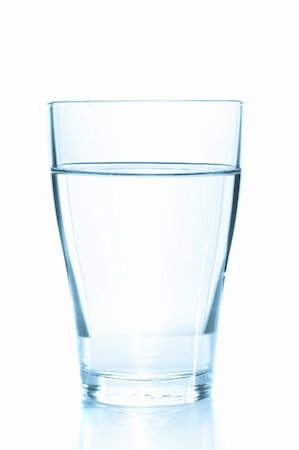 Clean glass of still water on white background Stock Photo - Budget Royalty-Free & Subscription, Code: 400-05179984