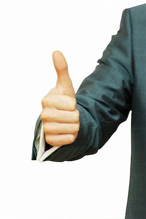 success hand sign isolated on white Stock Photo - Budget Royalty-Free & Subscription, Code: 400-05170418