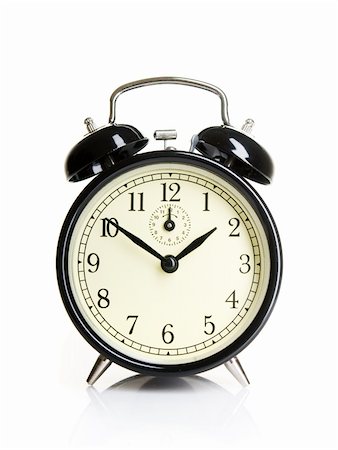 Isolated vintage alarm-clock Stock Photo - Budget Royalty-Free & Subscription, Code: 400-05170436