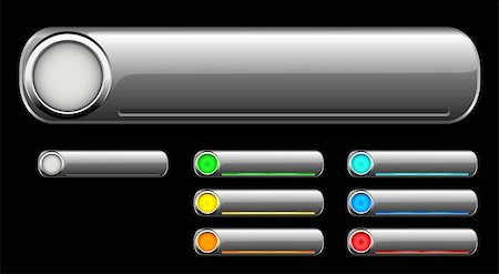 Light buttons "on" and "off" in different colors Stock Photo - Budget Royalty-Free & Subscription, Code: 400-05170836