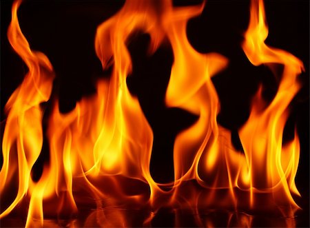 fire flame on black background Stock Photo - Budget Royalty-Free & Subscription, Code: 400-05171518