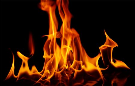 fire flame on black background Stock Photo - Budget Royalty-Free & Subscription, Code: 400-05171523